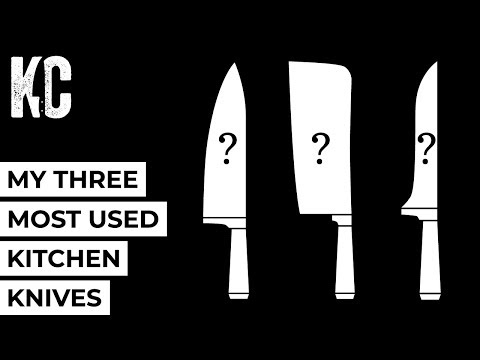 WHAT&#039;S IN MY KNIFE ROLL | My Three Most Used Kitchen Knives