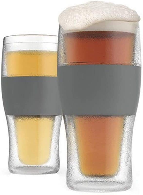 thumbnail image 2 of Set Of 2 Double-Walled Freezer Beer Mugs With Gel Core – Keeps Beer Cold Longer 2 of 13